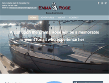 Tablet Screenshot of emmarosesailingcharters.com